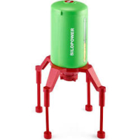 siku 5602, SILOPOWER Staande silo, 1:32, kunststof, groen/rood, instelbare doorrijhoogte voor modellen met schaal 1:32 tot 1:87